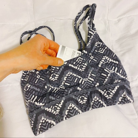 Maaji Blue Patterned Front Pocket Sport Bra - Picture 4 of 4